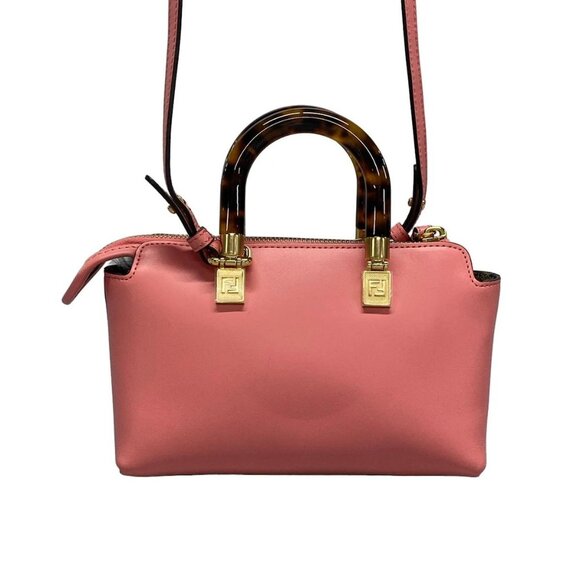 Auth FENDI Mini By The Way 8BS067 Pink Leather Handbag - Picture 2 of 16